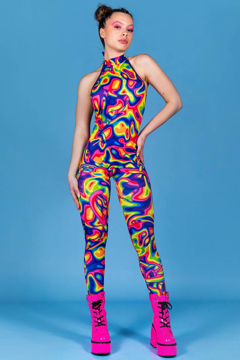 Rainbow Dreams Catsuit Side View 