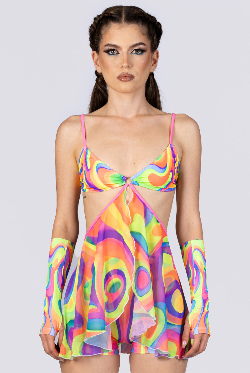 rainbow-mess-high-waisted-shorts-close-view