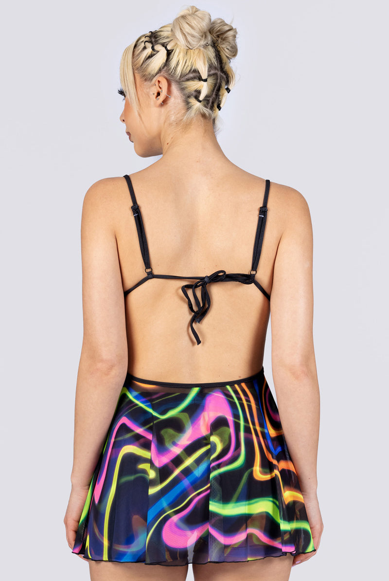 rainbow-vibration-high-waisted-shorts-set-back-view