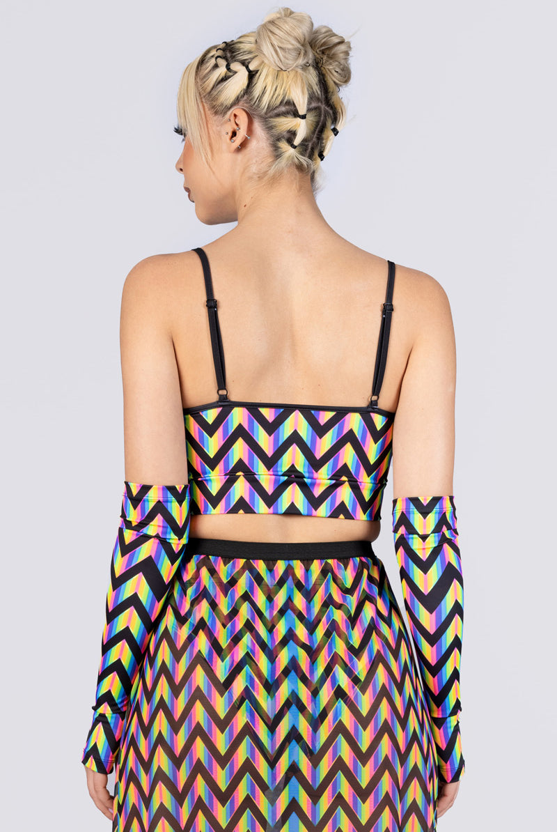 rainbow-zig-zag-buckle-underboob-crop-top-back-view