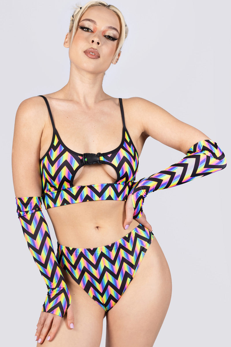 rainbow-zig-zag-high-cut-booty-shorts-close-view