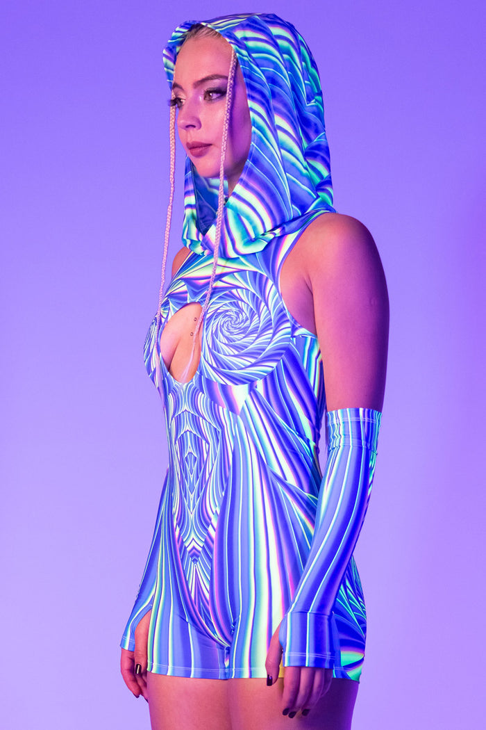 Rave Outfit Rave Spectrum Cut Out Romper Side View