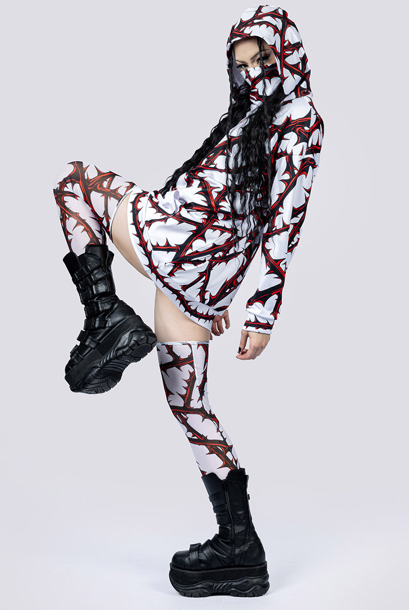 Razorvine Hoodie With Mask Full Body Gothic Outfits
