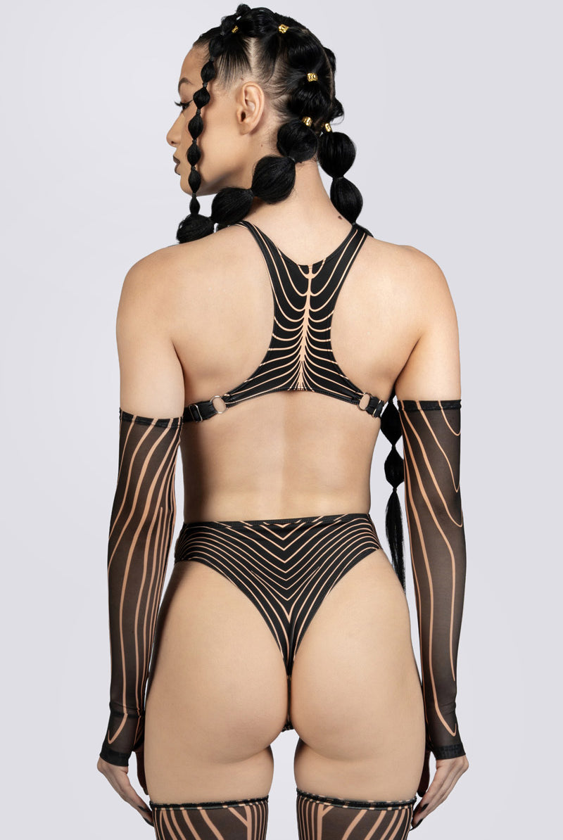 Resonance High Cut Bodysuit Rave Wear