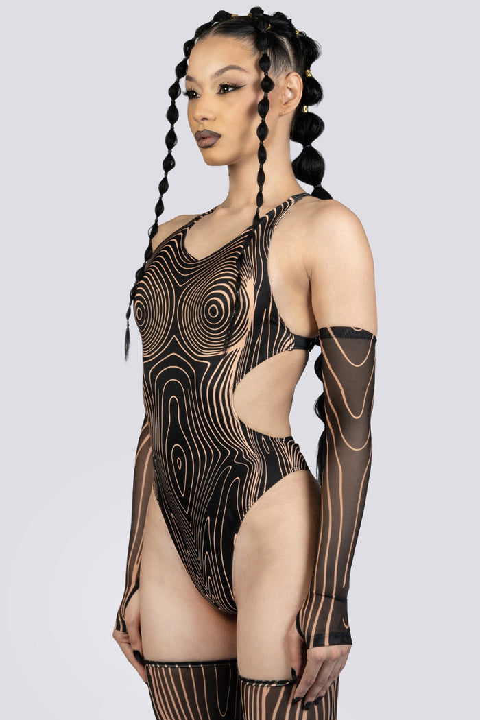 Resonance High Cut Bodysuit Festival Clothing