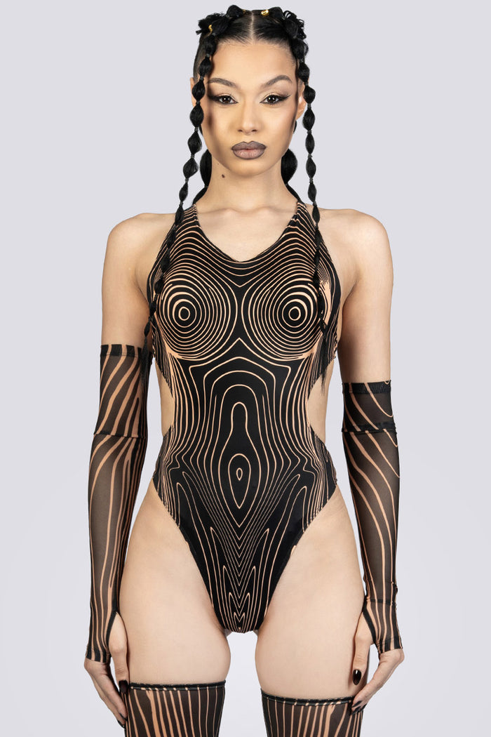 Resonance High Cut Bodysuit Festival Wear