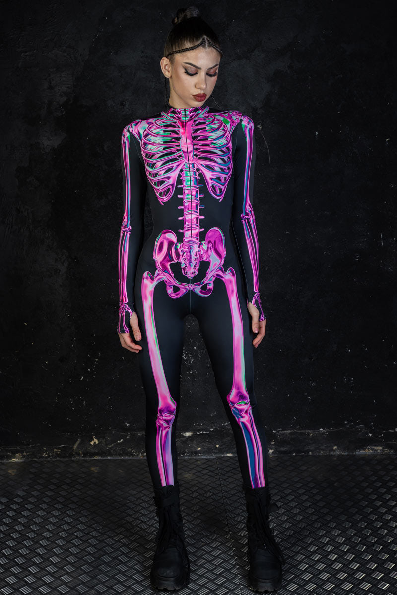 Rosy Skeleton Costume