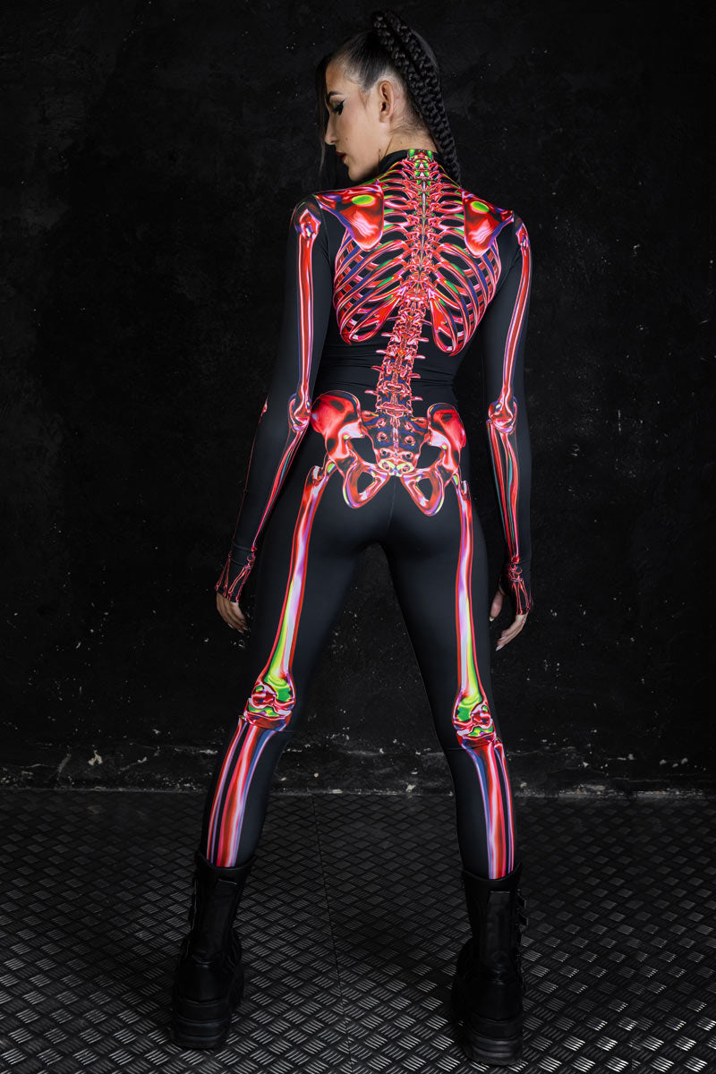 Ruby Skeleton Costume Back View
