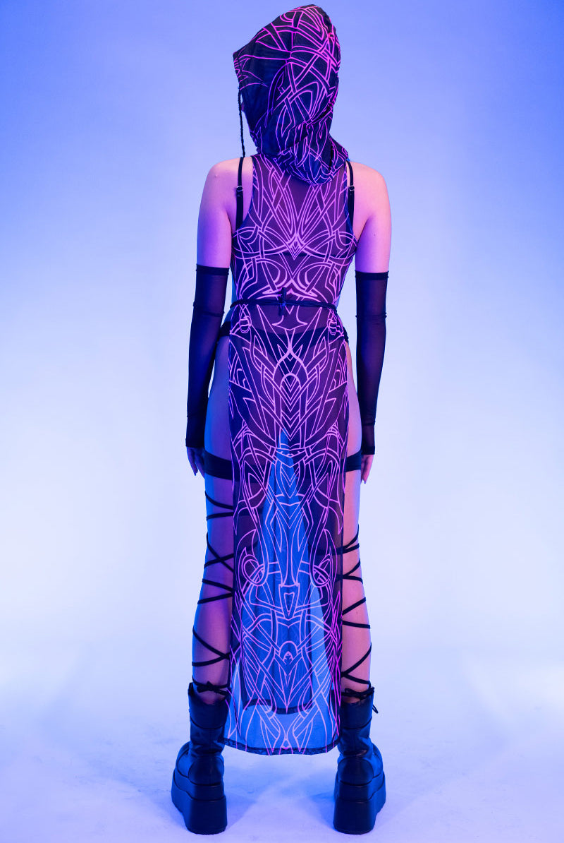 Rune Spell High Slit Dress