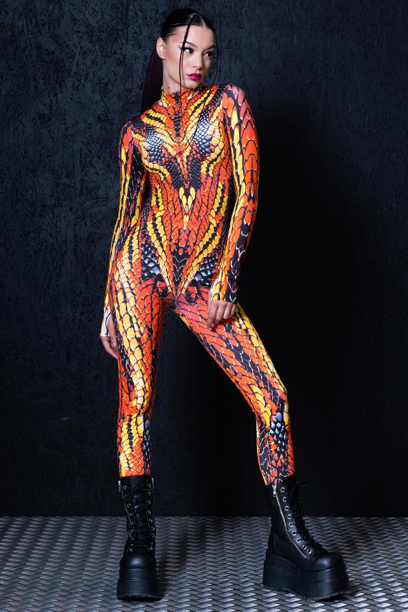 Sand Viper Snake Halloween Costume for Women | Devil Walking