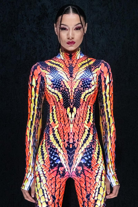 Sand Viper Costume UV Close View