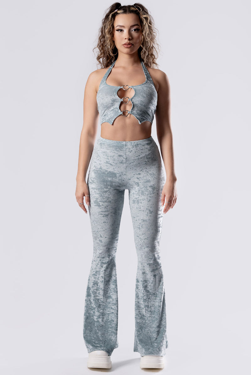 sea-foam-flare-pants-blue-velvet-front-view