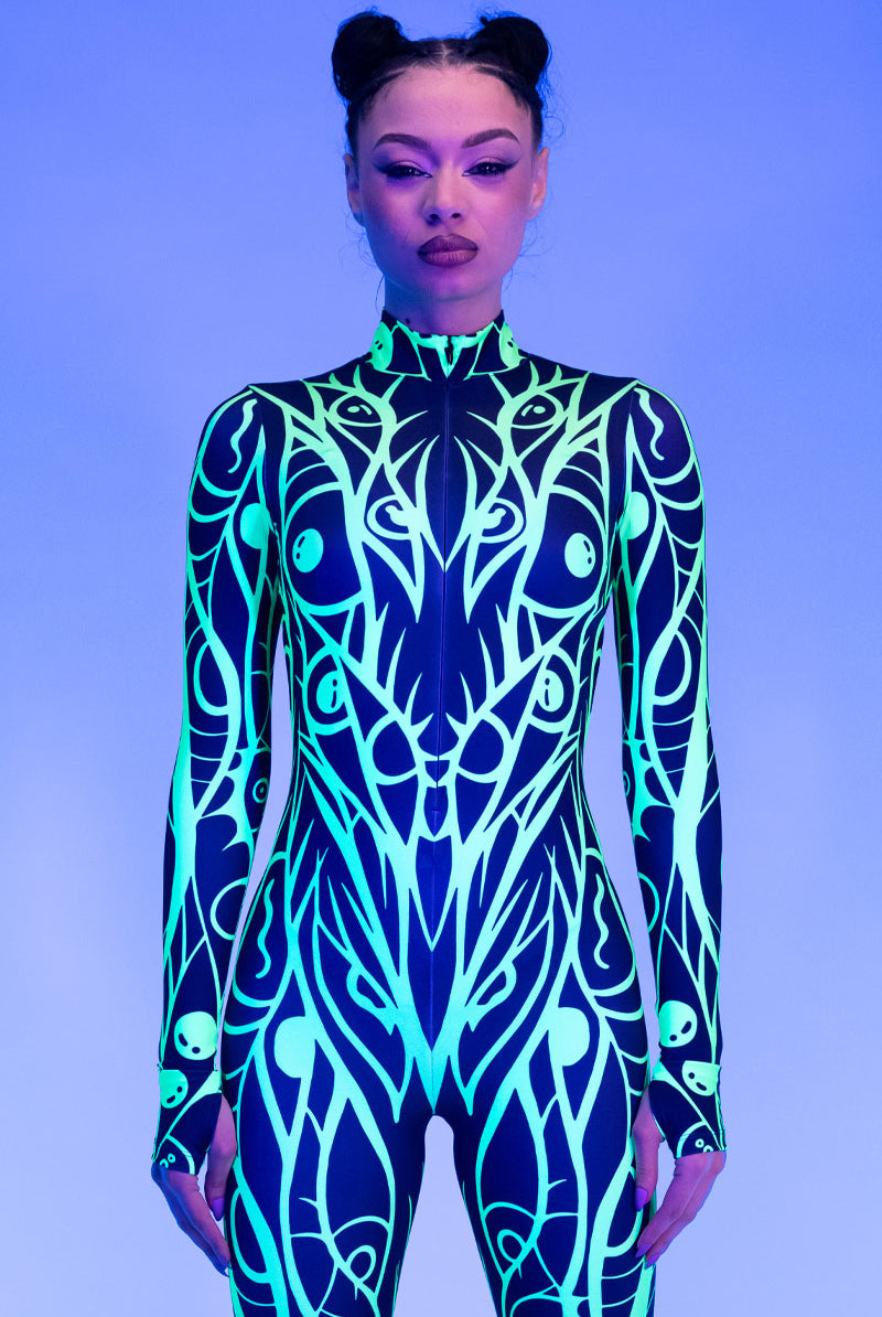 Rave Outfit See U Rave Costume Close Up Neon