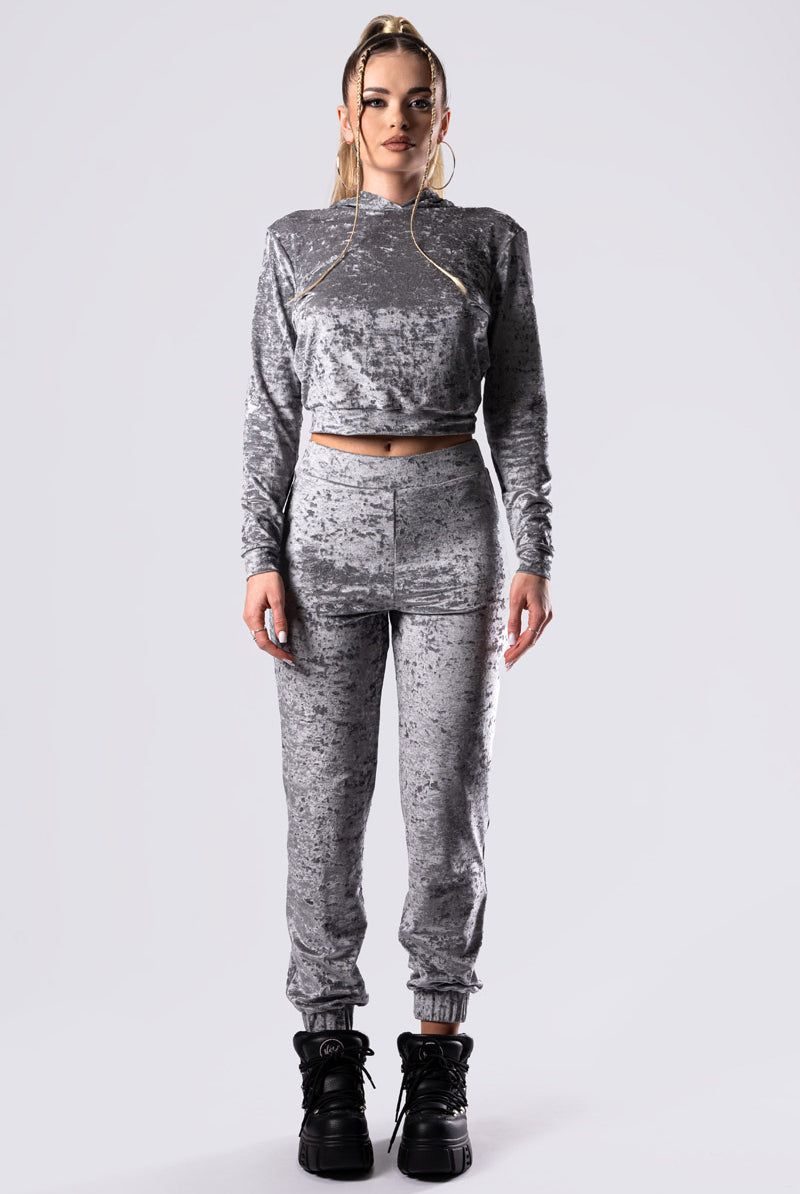 silver-fox-joggers-grey-velvet-full-front-view