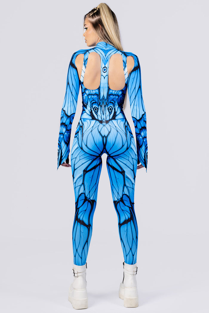 Rave Outfit Sky Enchantress Cut Out Costume Back View
