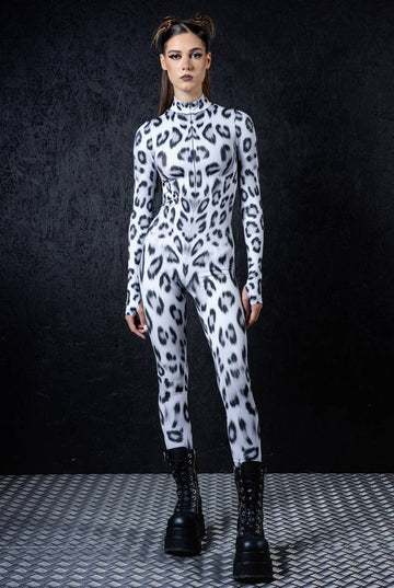 Snow Leopard Strappy Gown