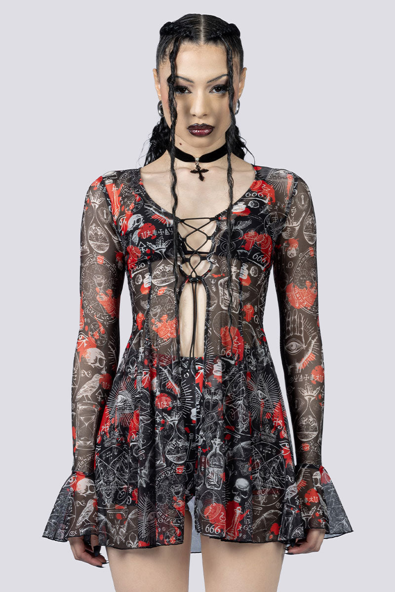 Spellcraft Lace Up Bra Top | Devil Walking