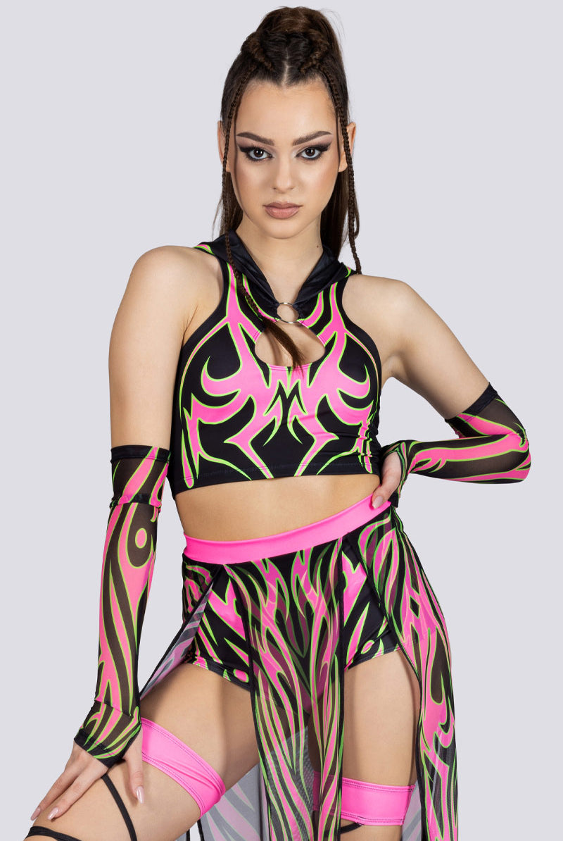 Rave Outfit Spirit Dancer Maxi Skirt Set