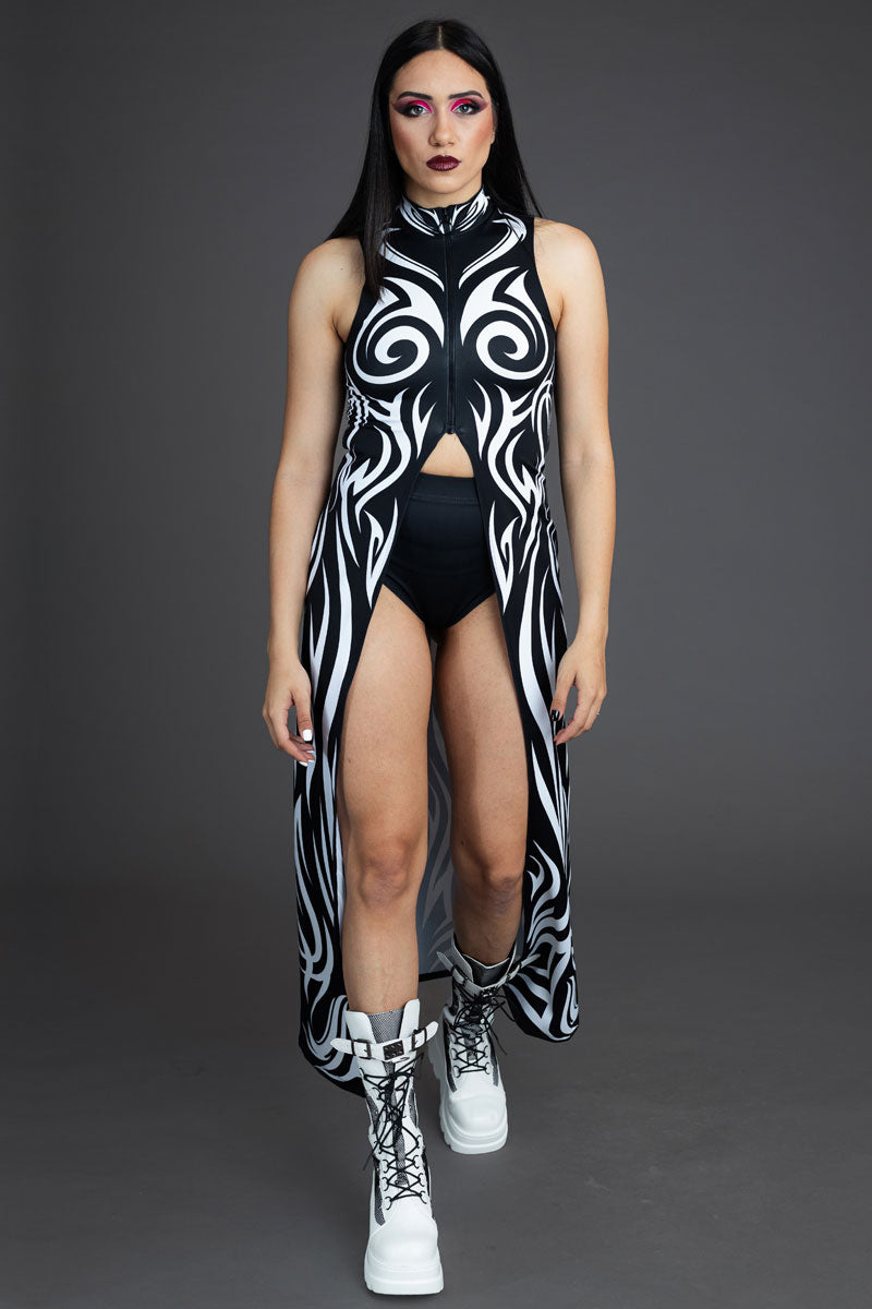 Spiritual Realm Cut Out Maxi Dress Close View