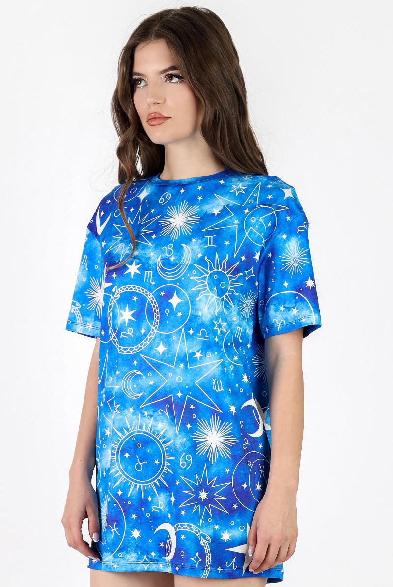 Starry Skies Oversized Tee Side View