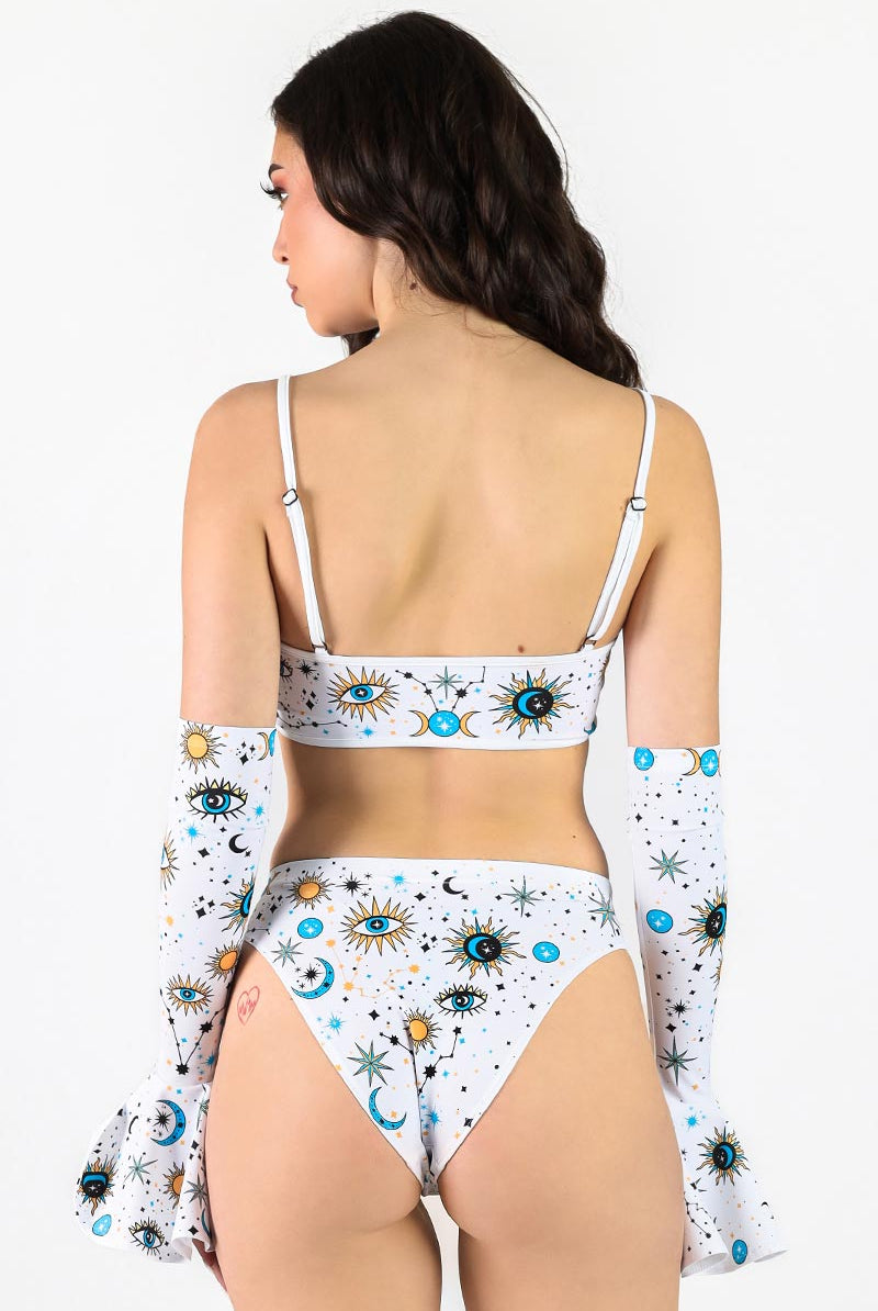 Sunlight Esoterica High Cut Booty Shorts Back View