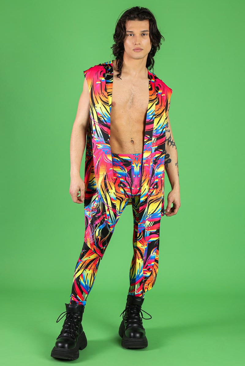 Sunset Love Men's Leggings Full View