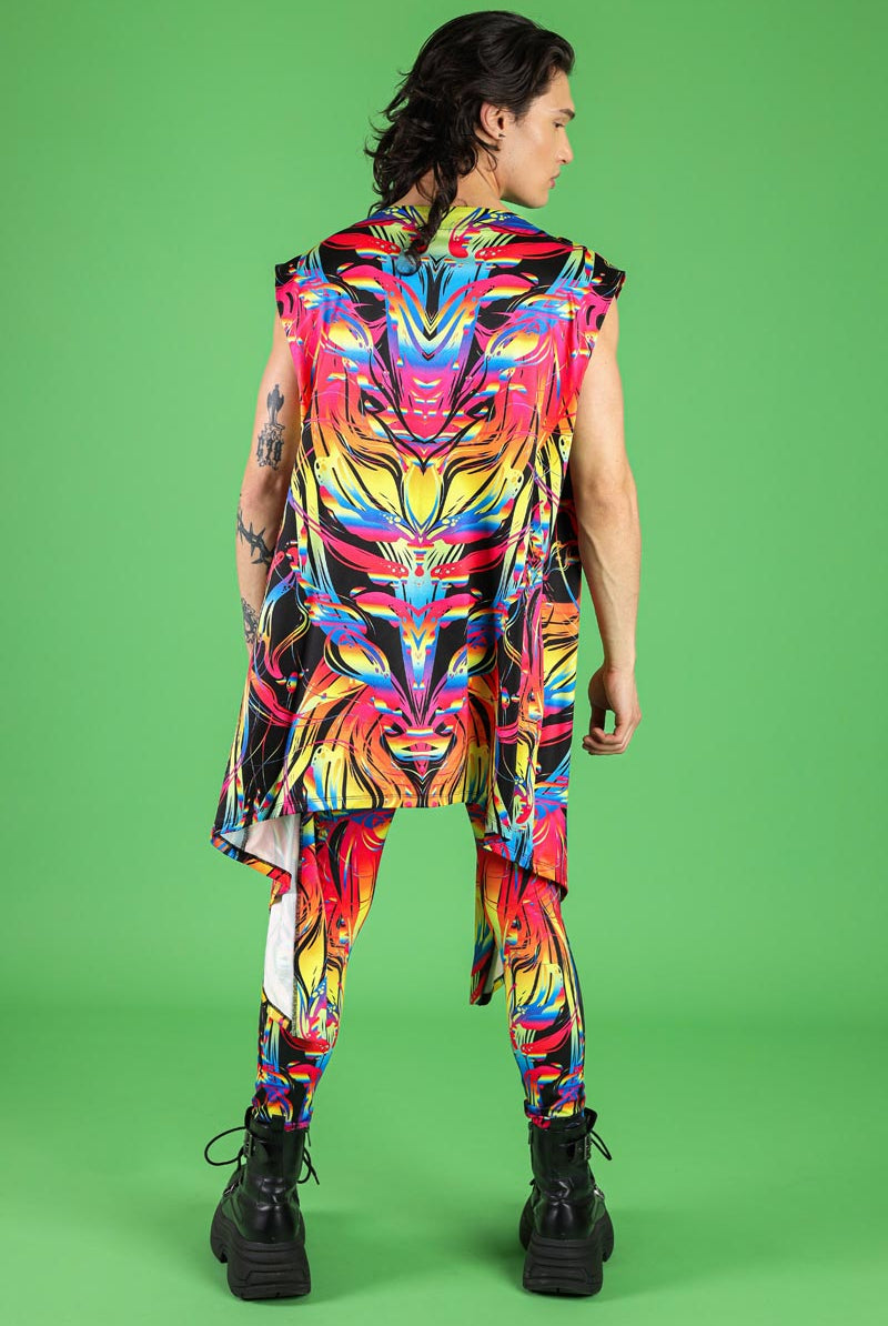 Sunset Love Men's Kimono Back View