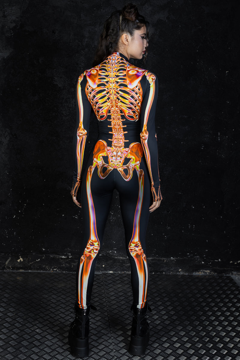Sunstone Skeleton Costume Back View