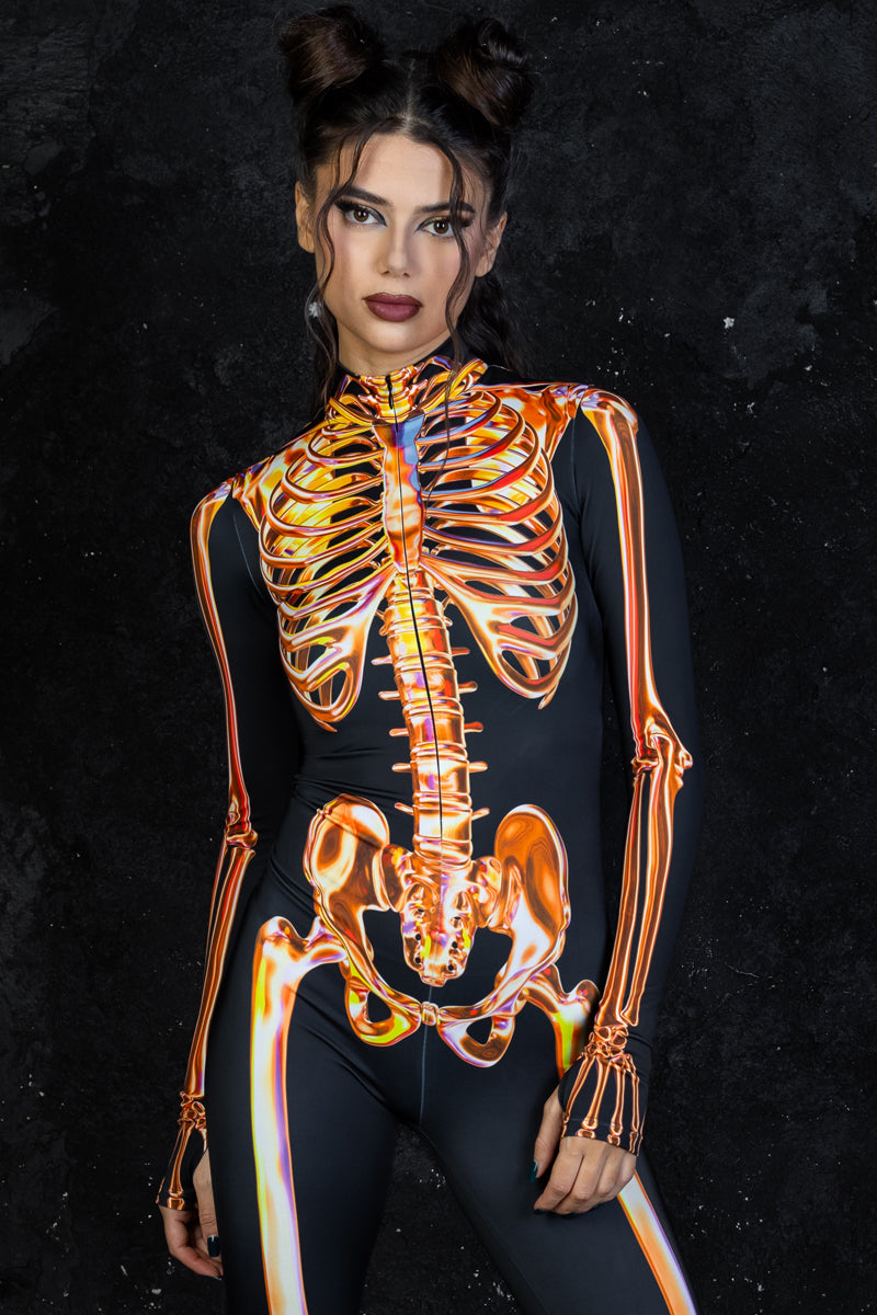 Sunstone Skeleton Costume Front View