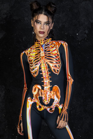 Sunstone Skeleton Costume Front View