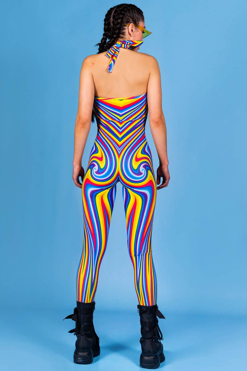 Swirl Girl Catsuit Back VIew