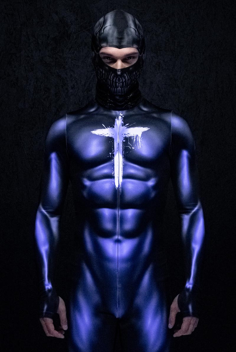 The Priest Men's Costume UV Close View