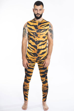 Tiger Men Sleeveless Shirt Full View
