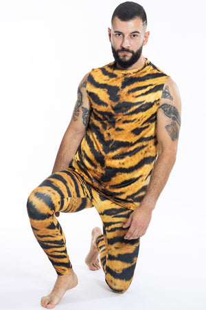 Tiger Men Sleeveless Shirt Side View