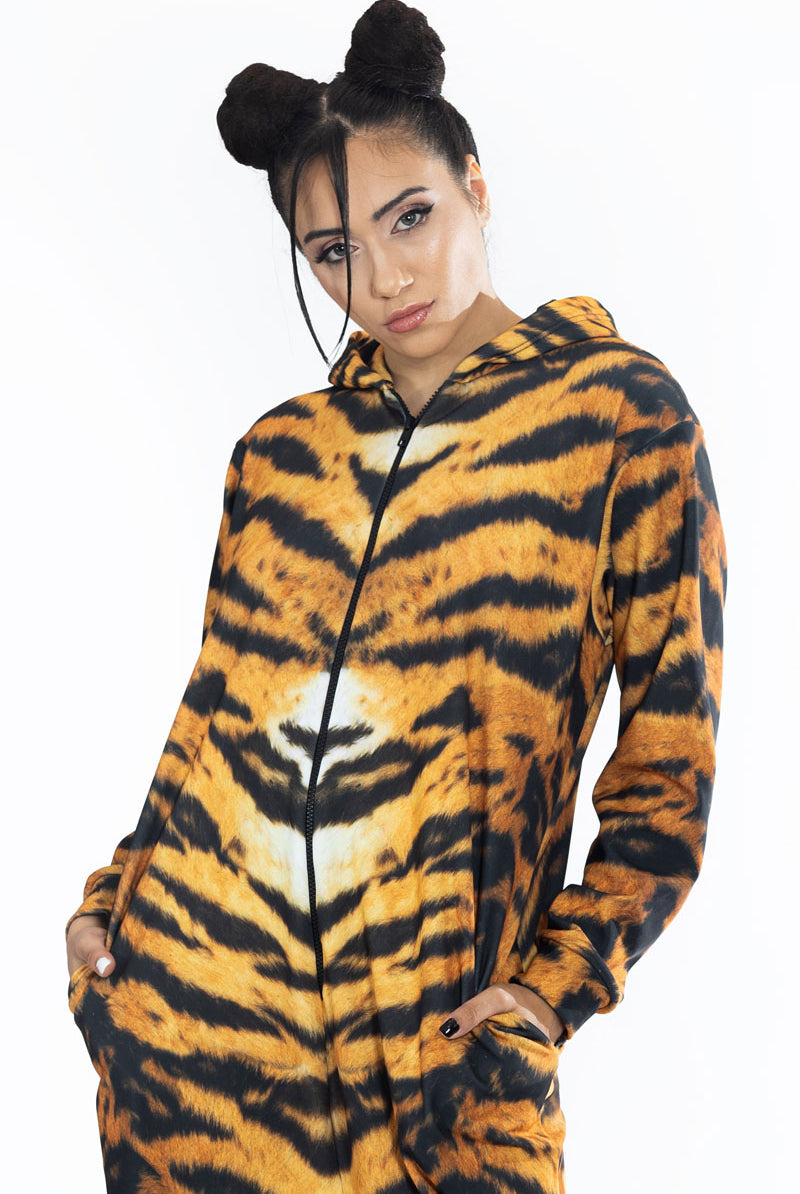 Tiger Onesie Close View