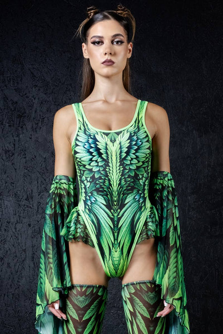 Rave Outfit Tinker Spell Balerina Bodysuit Close View
