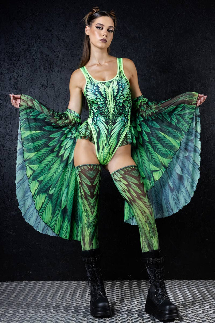 Rave Outfit Tinker Spell Balerina Bodysuit Front View