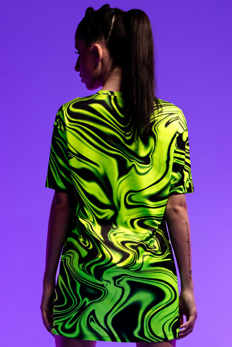 Toxic Drip Oversized Tee Shirt Dress Toxic Drip Oversized Tee Shirt Dress