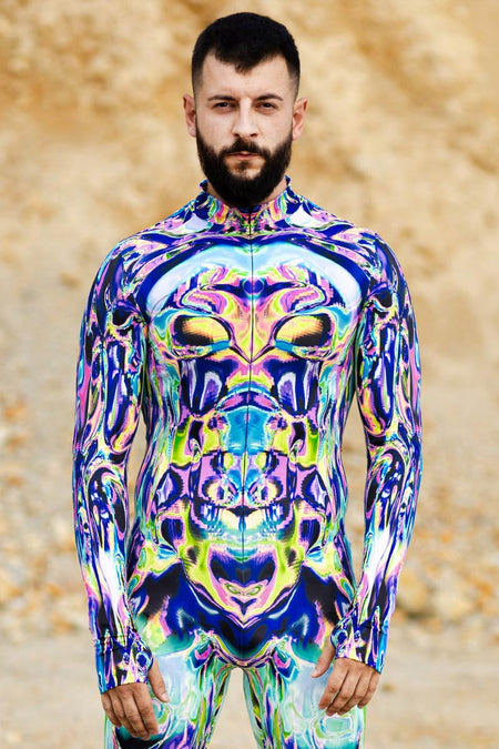 Rave Outfit Transcendence Men Costume Close View