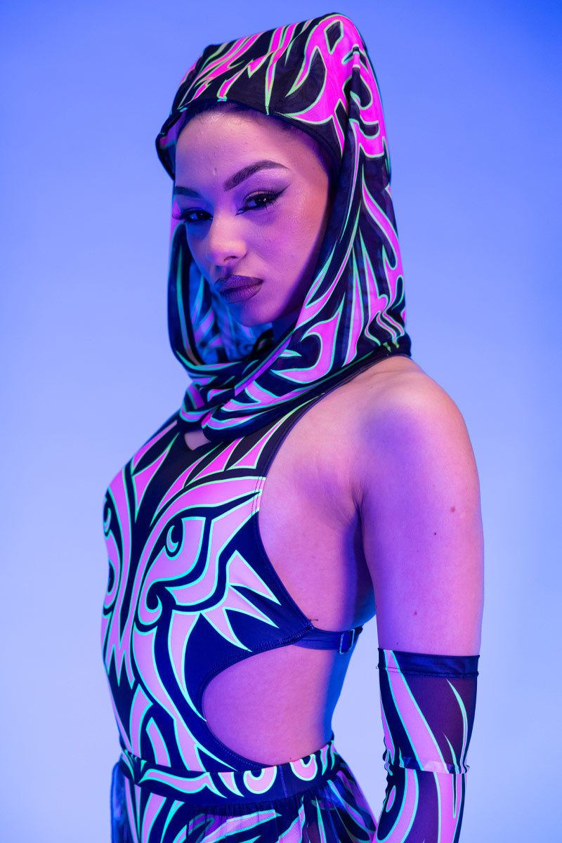 Tribal Empress Festival Hood