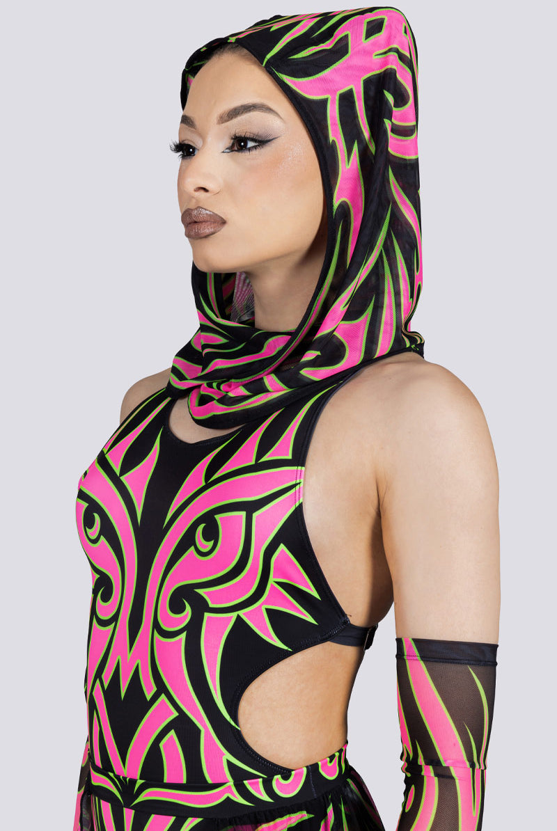 Tribal Empress Rave Hood