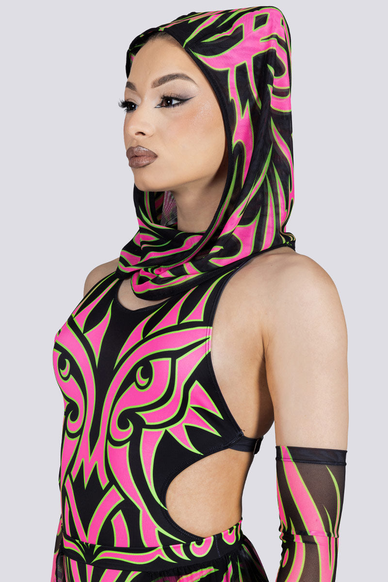 Tribal Empress Rave Hood