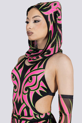 Tribal Empress Rave Hood
