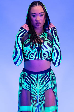 Tribal Oracle Hooded Top