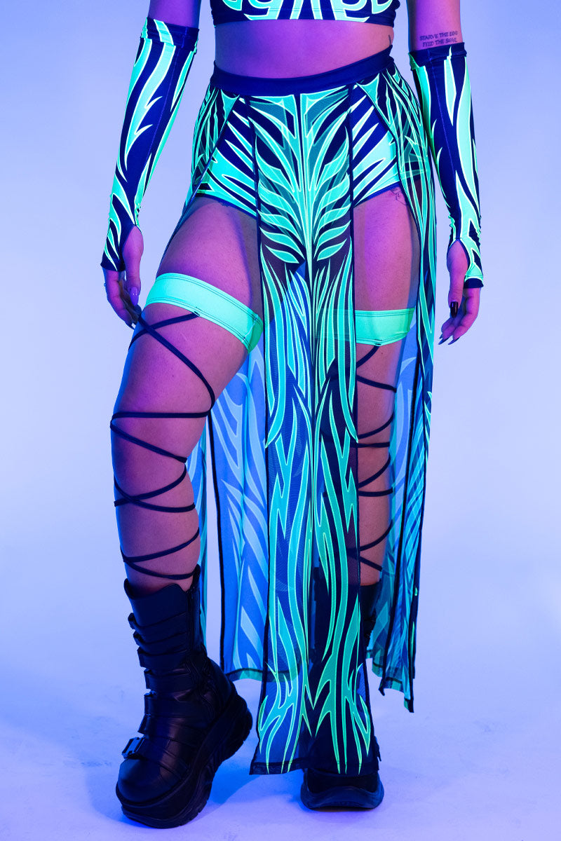 Tribal Oracle Sheer Maxi Skirt