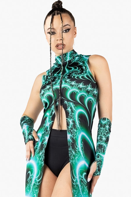 Rave Outfit Trinity Cut Out Maxi Dress Close View