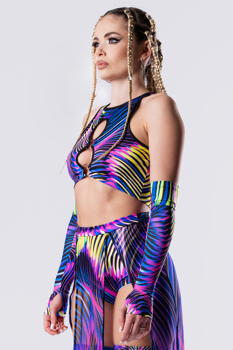 trippy-sound-wave-o-ring-crop-top-close-side-view