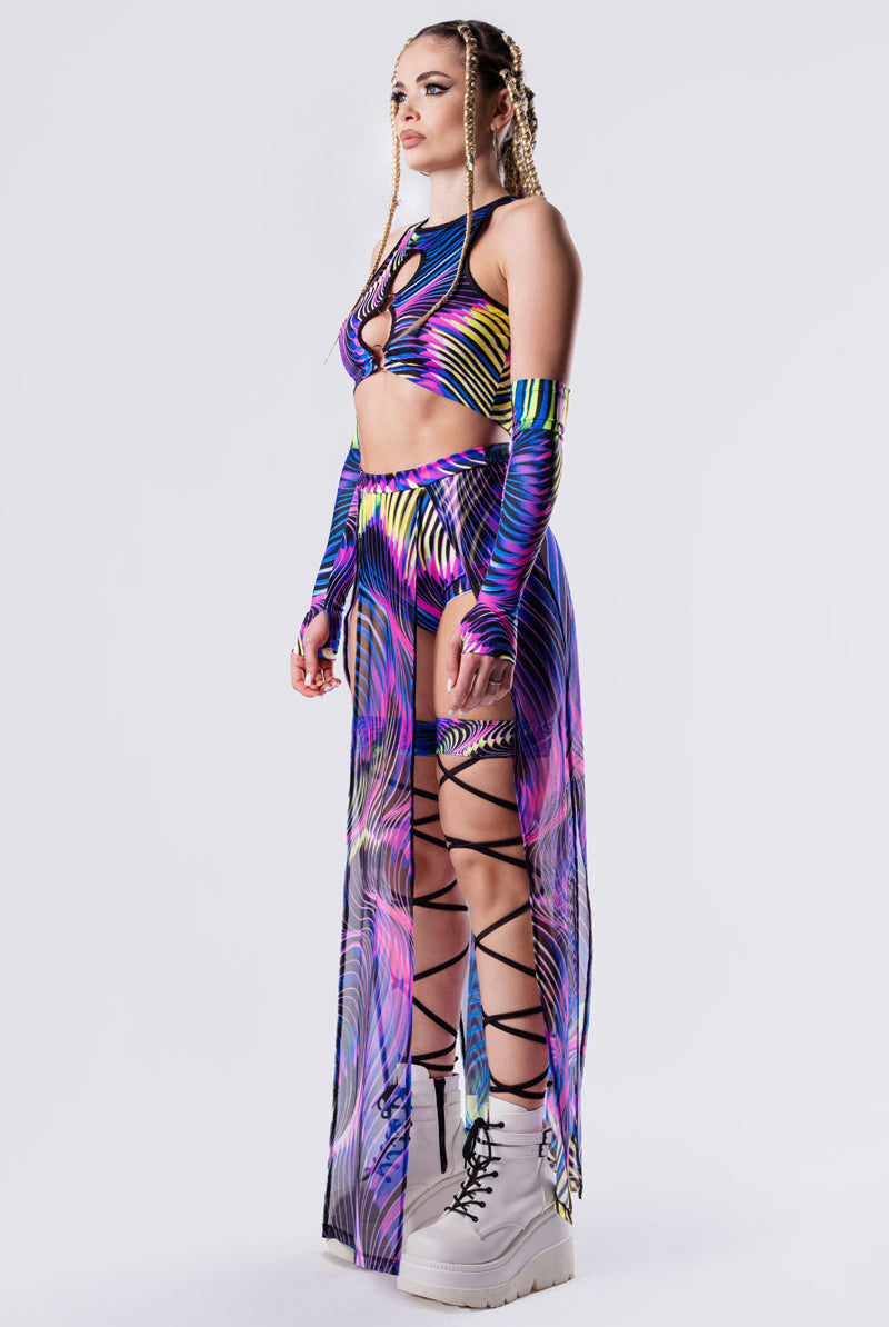 trippy-sound-wave-sheer-maxi-skirt-set-side-view