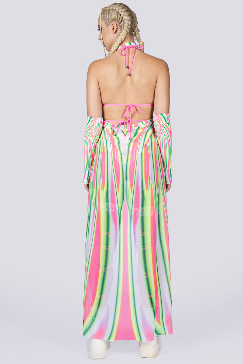 Trippy Treat High Cut Booty Shorts Back Skirt View