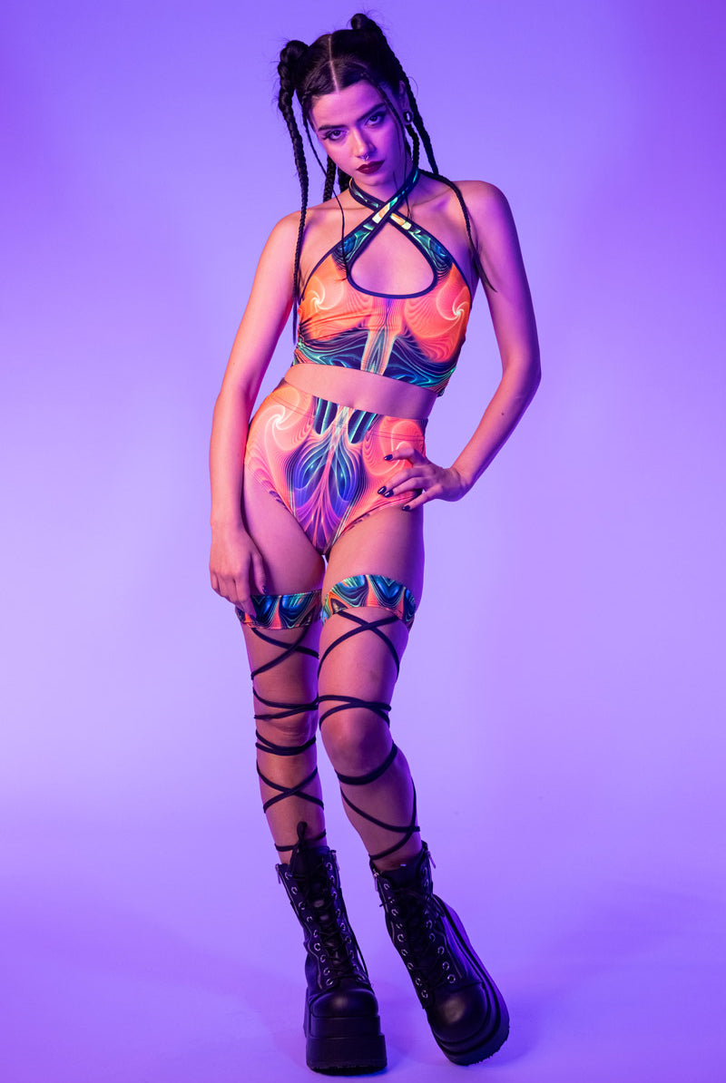 Tropica Booty Shorts Set Front View